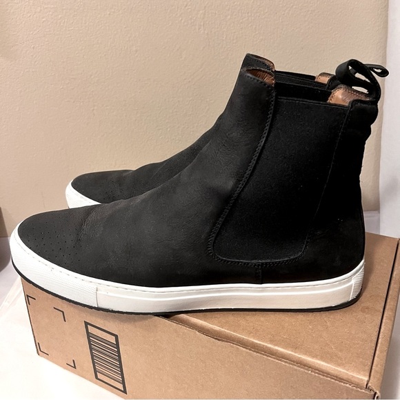 TAFT Leather Pull-On High Top Sneakers EU 45 US 12 - Picture 2 of 16